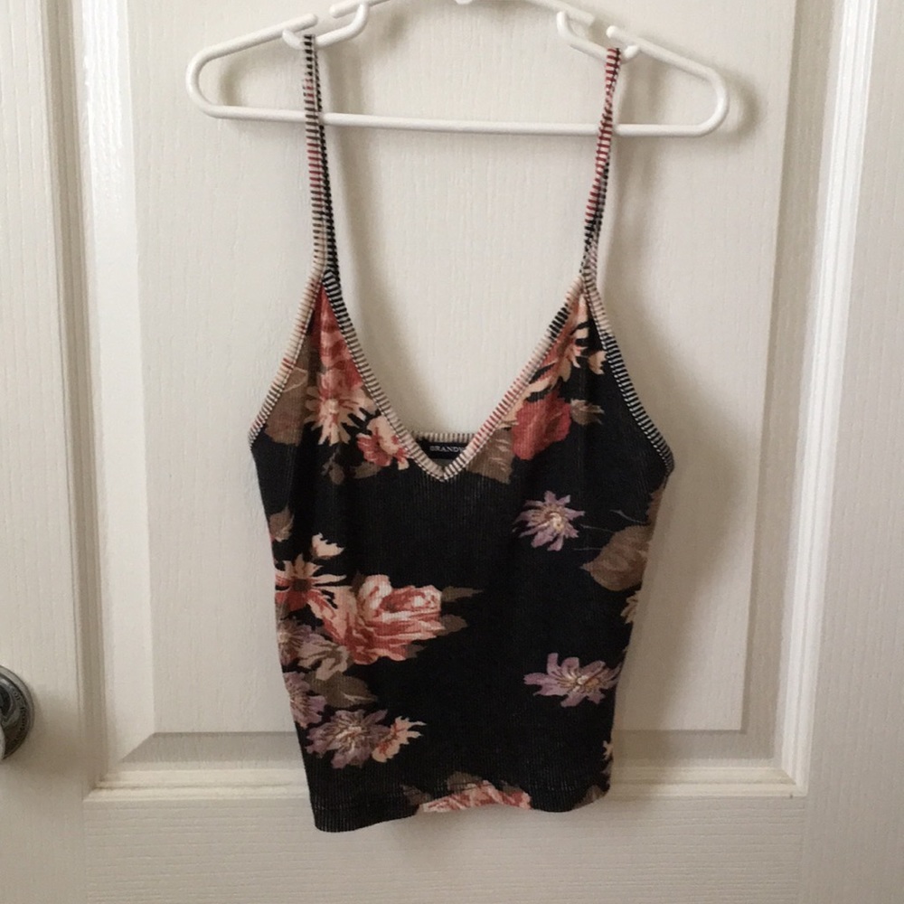 Brandy Melville Floral Crop Tank Top (rare)